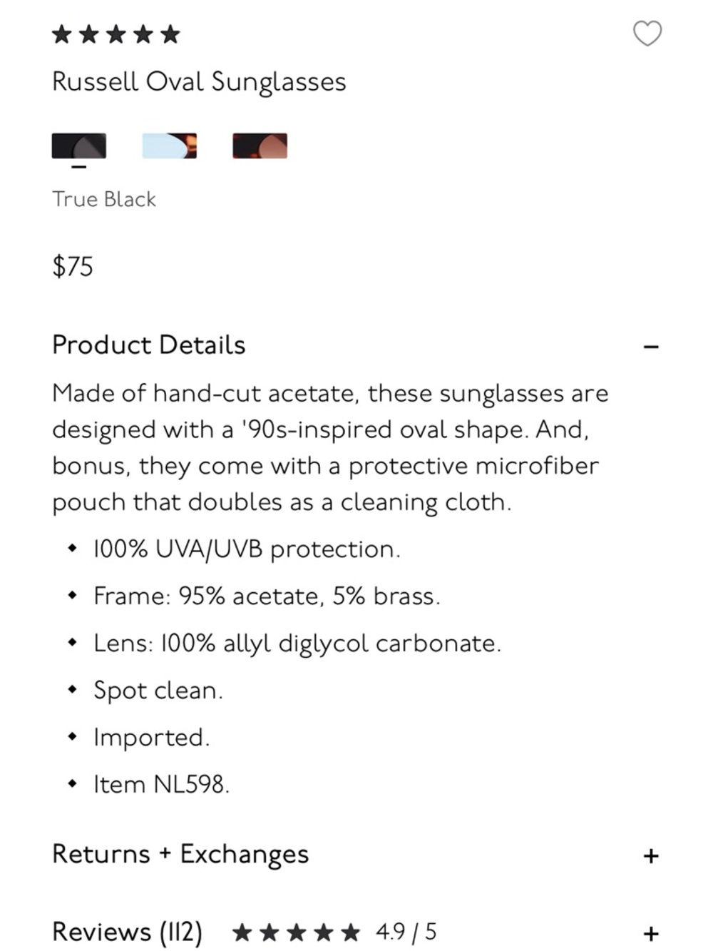 Madewell Russell Sunglasses - Picture 3 of 4